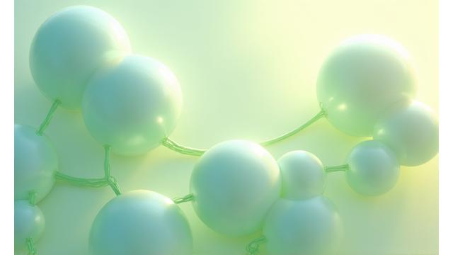 An abstract, gentle illustration of cellular processes or hormonal pathways, conveying balance and regulation, with soft, interconnected circles or pathways.