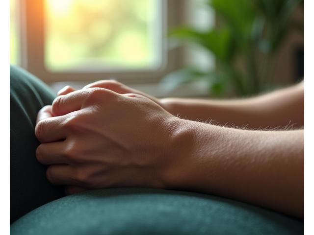 Close-up of a man's arm with a subtle, healthy vein suggesting vitality, balanced, natural light
